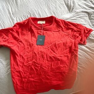 Mens Katama Vibrant Red Short Sleeve sweatshirt tee